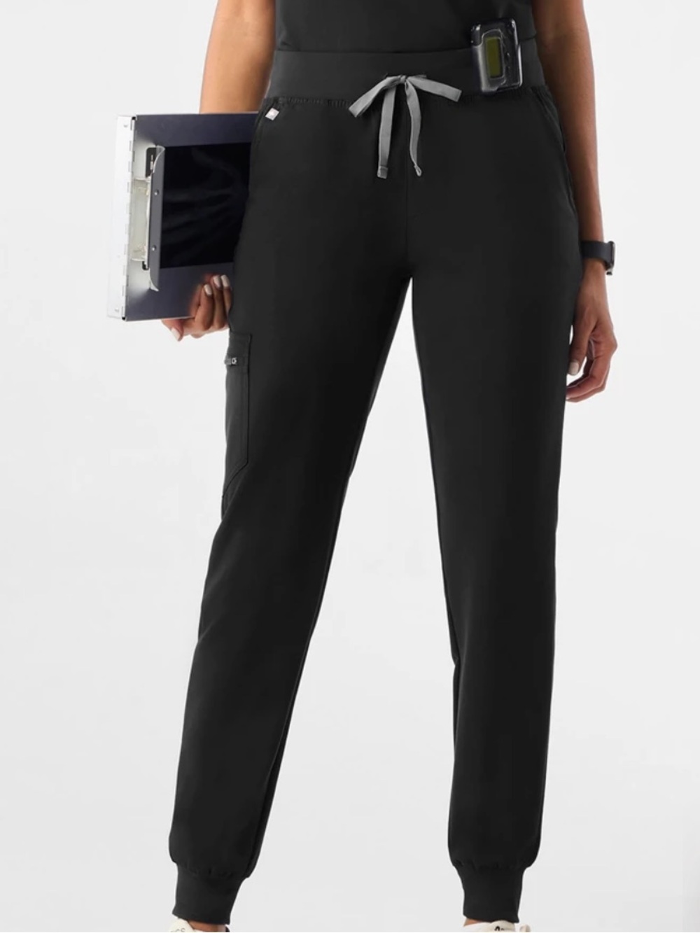 FIGS Zamora Black Joggers Size Large
